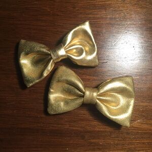 American Apparel Gold Bows ✨